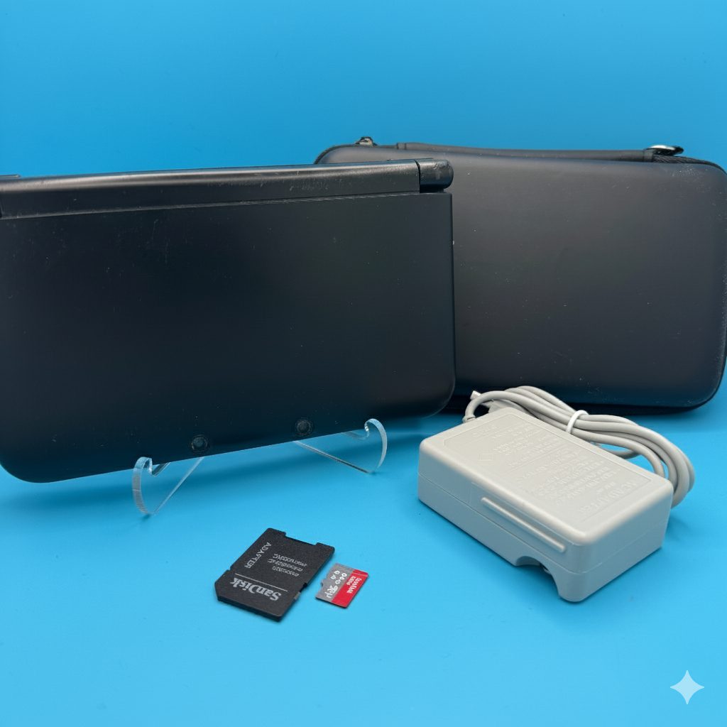 Nintendo 3DS XL (Black) โซ๐ฎ - Preloaded 64GB SD Card ๐พ + Charger ๐ & Case ๐ก๏ธ! thumbnail 7